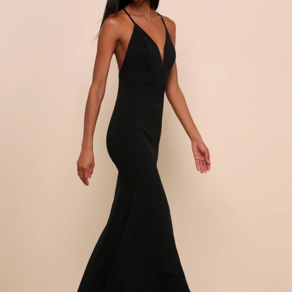 Lulu's Classic Black Maxi Dress - Picture 4 of 5